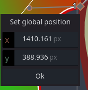 global position popup dialog