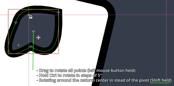 Uniform Rotate a Path Hole