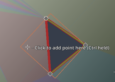 a hole was added